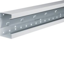 Bază-Canal aparataj Ignifug pr. față la BRS 83x130mm Capac 80mm oțel alb uz. , Hager BRS8513019016