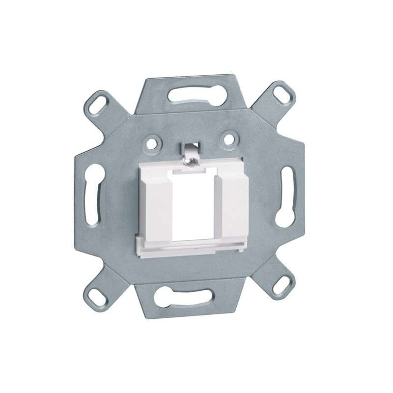 Ramă montaj Keystone 1x , pt. placă centrală TAE 3x , hfr, alb , Hager GMKS19010