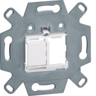 Ramă montaj Keystone 2x , pt. placă centrală TAE 3x , hfr, alb , Hager GMKS29010