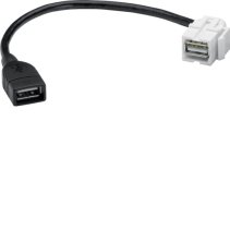 Keystone modul USB 2.0 Typ A, pt. Ramă montaj Keystone, hfr , Hager GMKUSB2A