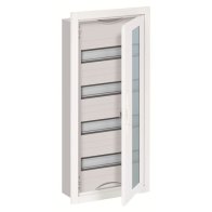 ABB U41TE Tablou electric sub tencuială cu rama si usa transparentă