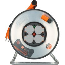 Rolă de cablu tambur 40m cu protecție supra. H07Rn-F 3x1,5mm² IP44 professionalLINE SteelCore