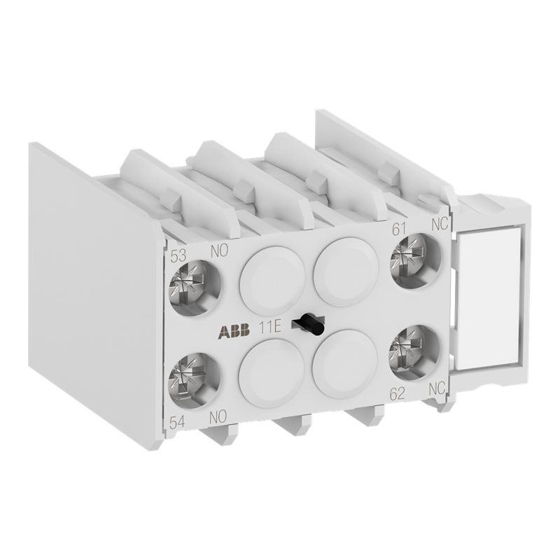 ABB MACN202AT Contactor auxiliar 2 NC conectare cu șurub, montaj frontal