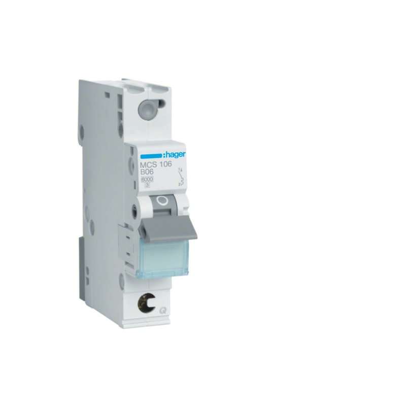 HAGER QUICK-CONNECT -Disjunctor 1Pol, 6A,6KA,curba C