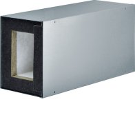 Cablu canal ignifug protecție la foc mentținerea funcțiuni E90/E30 FWK 90 100x160mm L-0, 5m zincat , Hager FWK9991600VERZ