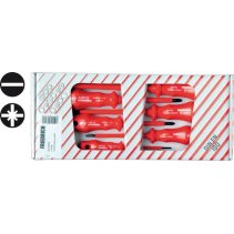 Set de șurubelnițe VDE, FL/PZ, izolate, 8 buc