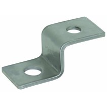 Piesă de capăt în formă de Z cu câte 1 orificiu D 10,5 mm și D 12,5 mm Oțel inoxidabil , DEHN 390499