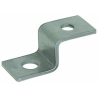 Piesă de capăt în formă de Z cu câte 1 orificiu D 10,5 mm și D 12,5 mm Oțel inoxidabil , DEHN 390499