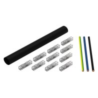 Set pentru reparații cabluri Wago cu conectori și tub termocontractabil cu adeziv