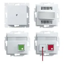 Set de apel de urgenta toalete persoane cu handicap cu back-up Conform EN ISO 11197 EN 60601-1 alb balance