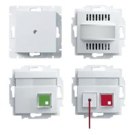 Set de apel de urgenta toalete persoane cu handicap cu back-up Conform EN ISO 11197  EN 60601-1 alb balance