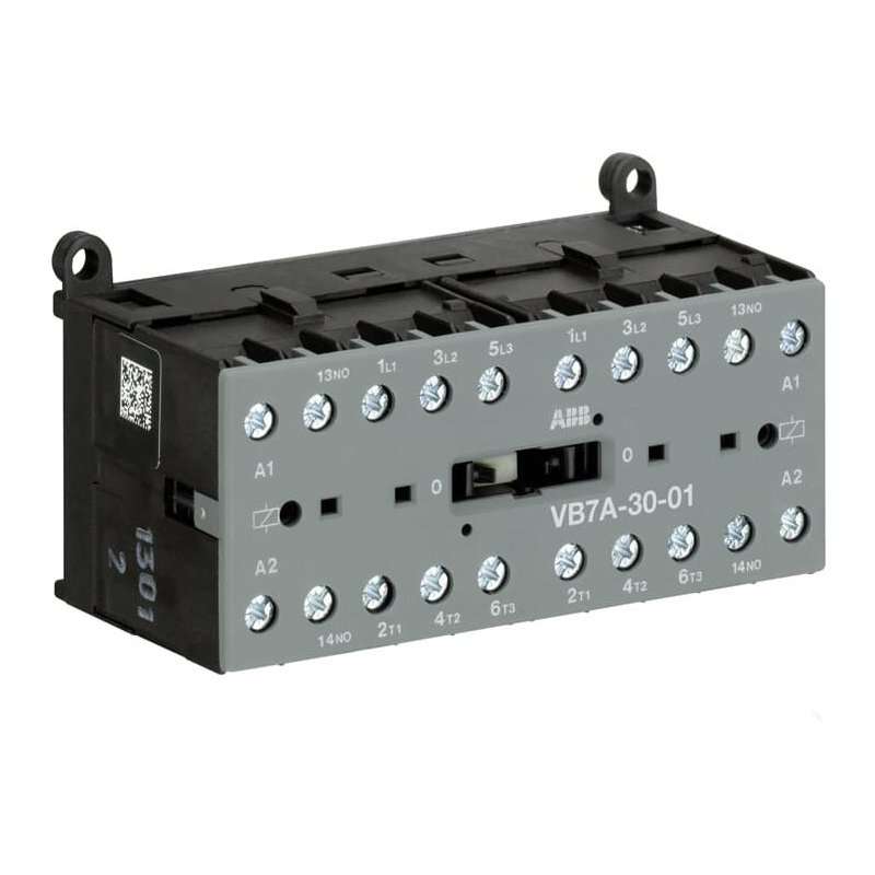 ABB VB7A-30-01-01 Mini contactor inversor 24 V AC - 3 NO - 0 NC - Terminale cu șurub