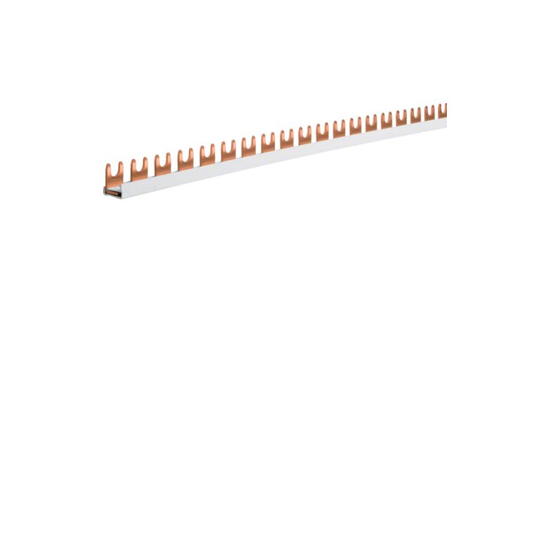 Busbar 1 pol cu tip furcă (standard eurovario) 10mm² 63A 57 Module , Hager KDN163B
