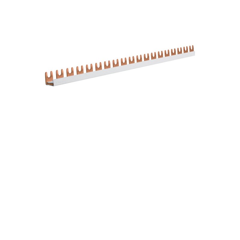 Busbar 1 pol tip furcă (standard eurovario) 16mm² 80A 57 Module , Hager KDN180B