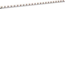 Busbar 1 pol cu Contact auxiliar, tip furcă (standard eurovario) 16mm² 80A 37 Module , Hager KDN181B