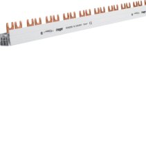 Busbar 2 poli tip furcă (standard eurovario) 10mm² 63A 57 Module , Hager KDN263B