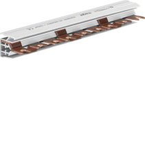 Busbar 3 pol tip furcă (standard eurovario) 10mm² 63A 9 Module , Hager KDN363N