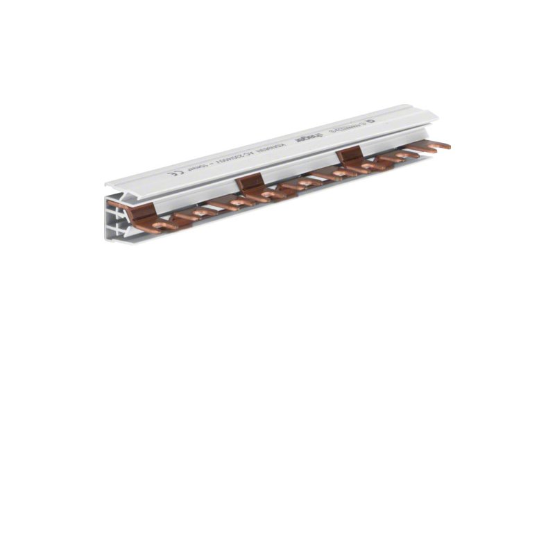 Busbar 3 pol tip furcă (standard eurovario) 10mm² 63A 9 Module , Hager KDN363N