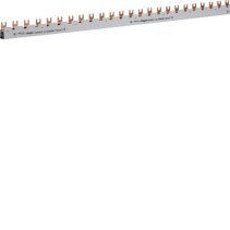 Busbar 3 pol cu Contact auxiliar, tip furcă (standard eurovario) 16mm² 80A 39 Module , Hager KDN381B