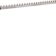 Busbar 3 pol cu Contact auxiliar, tip furcă (standard eurovario) 16mm² 80A 39 Module , Hager KDN381B