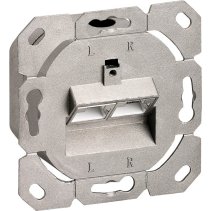 Priză de date pentru cabluri cat7 ecranate 2xRJ45 tip Cat6A cu conectare LSA inclusă ramă și capă