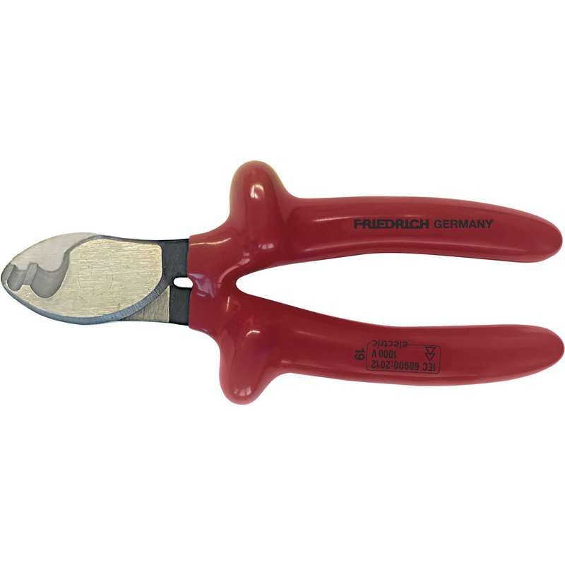 Foarfec VDE pentru tăiat cablu cu 2 zone , IZOLAȚIE CU MAI MULTE STRATURI  1000V