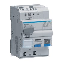 Hager ARF910 Întreruptor de protecție împotriva incendiilor , 1+N pol , Tip A ,B10A/ 30mA