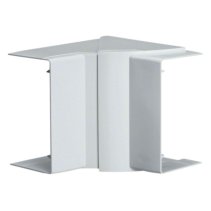 Colț interior reglabil fara halogen ignifug pentru cablu canal Hager LF/LFH 60x90mm gri deschis RAL7035 ,Hager LFF6009047035