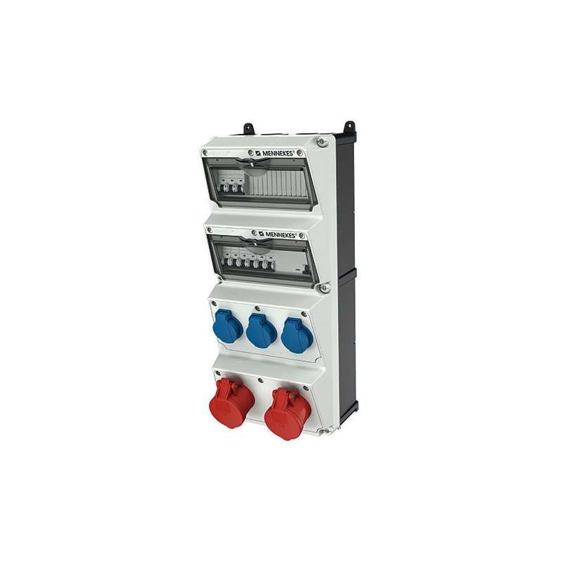 Tablou  de exterior organizare de santier combinatie de prize trifazata ,Mennekes 940002