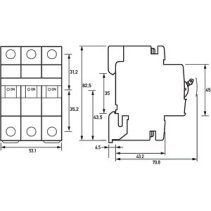 Intreruptor automat siguranta Doepke DLS6  B32A 6kA 3 pol 400V curba B