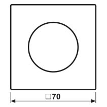 Capac pentru dimmer - potențiometru rotativ Jung LS1740WW