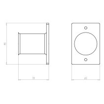 Duză de capăt și de tranziție pentru beton ,Kaiser 1203-28