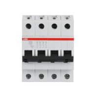 Disjunctor automat ABB S204 C 40A , 4 poli , 6kA SR EN60898 si 10kA EN60947 , curba C