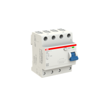 Diferențial trifazat ABB Flexline seria FX204 tip A de 40A cu 4 poli, 30mA de 10kA cu prindere dubla si semnalizare contact