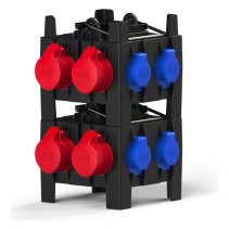 Tablou electric mobil cu diferential si siguranta tip A  2xCEE 5x16 5x prize 2m cablu