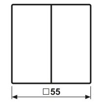 Jung A595BFANM,Capă dublă pentru intreruptoare si taste duble antracit