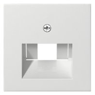 Capac pentru priza de date RJ45 GIRA System 55 E22 alb pur lucios , Gira 027003