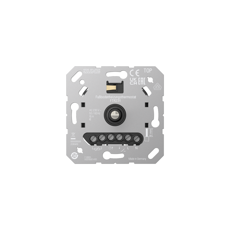 Termostat pentru încălzire prin pardoseală (deschizător) , JUNG FTR 231