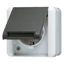 Jung 820W priza aparenta pentru zone umede IP44 pozare aparenta cal. industrială 16 A/250 V ~