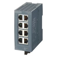 SIEMENS SCALANCE XB008 – Unmanaged Industrial Ethernet Switch, 8 porturi RJ45, 10/100 Mbit/s, 24V AC/DC