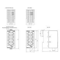 SIEMENS SCALANCE XB008 – Unmanaged Industrial Ethernet Switch, 8 porturi RJ45, 10/100 Mbit/s, 24V AC/DC