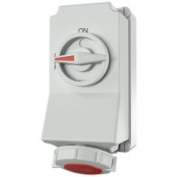 Priză industrială de perete MENNEKES DUO 7306 cu interblocaj, 16A, 400V, 7 poli, IP67 – EAN 4015394112303