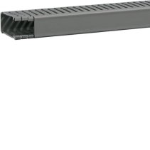 Cablu canal fara perforatii interioare din PVC BA6 60x25mm gri piatra , Hager BA66002507030O