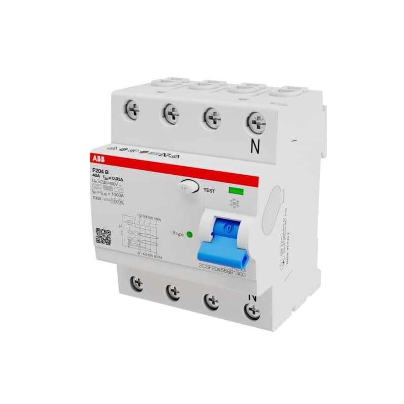Diferențial ABB F204  tip B 4 poli 40A 30mA 400V