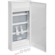 Hager VA48NW Tablou Multimedia Volta AP 4 Rânduri 48 Module IP30 cu Ușă Metalică
