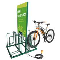 Stație încărcare biciclete electrice Charge4Bike cu 4 x Schuko IP44 si suport 4 biciclete