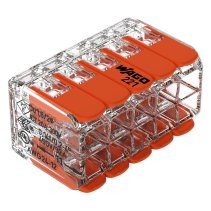 Clemă WAGO cu 10 intrari x 0,14 - 4 mm cu manete de acționare