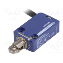 TELEMECANIQUE SENSORS XCMD2102L3 – Întrerupător de poziție miniatural cu piston și rolă metalică, 1NC+1NO, cablu 3 m