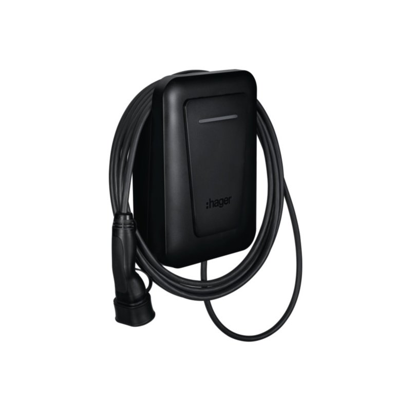 Stație de încărcare auto Hager witty plus 22 kW cu cablu Type 2 de 6,5 m