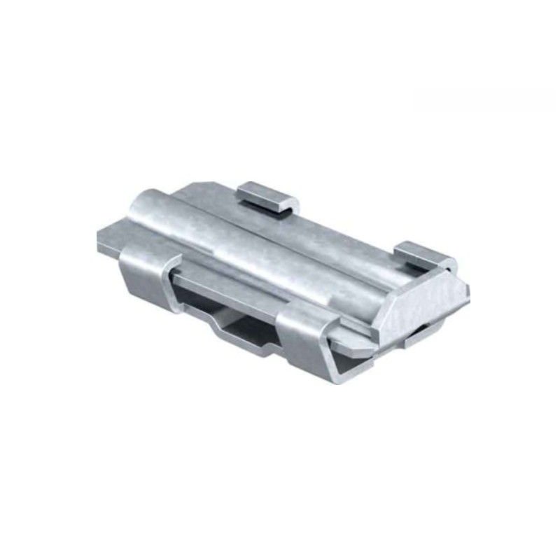 Conector cu pană pentru împământare, zincat, platbandă 30–40 mm